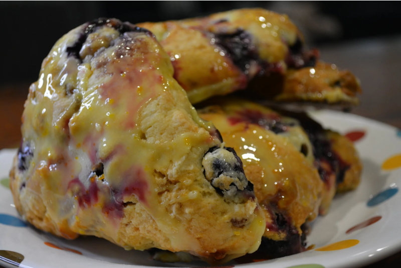 Blueberry & Sweet Orange Pecan Scones