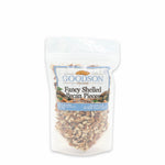 Bag of 8oz Goodson Fancy Shelled Pecan Pieces on a white background