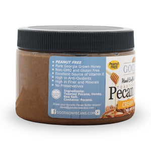 10oz Jar of Goodson Creamy with Honey Pecan Butter - Georgia Grown Honey