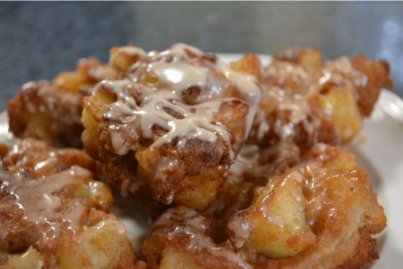 Pecan Butter Apple Fritters