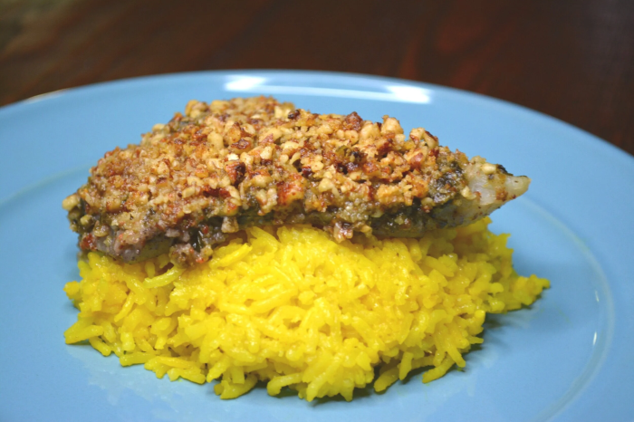 Sriracha Pecan Encrusted Tilapia