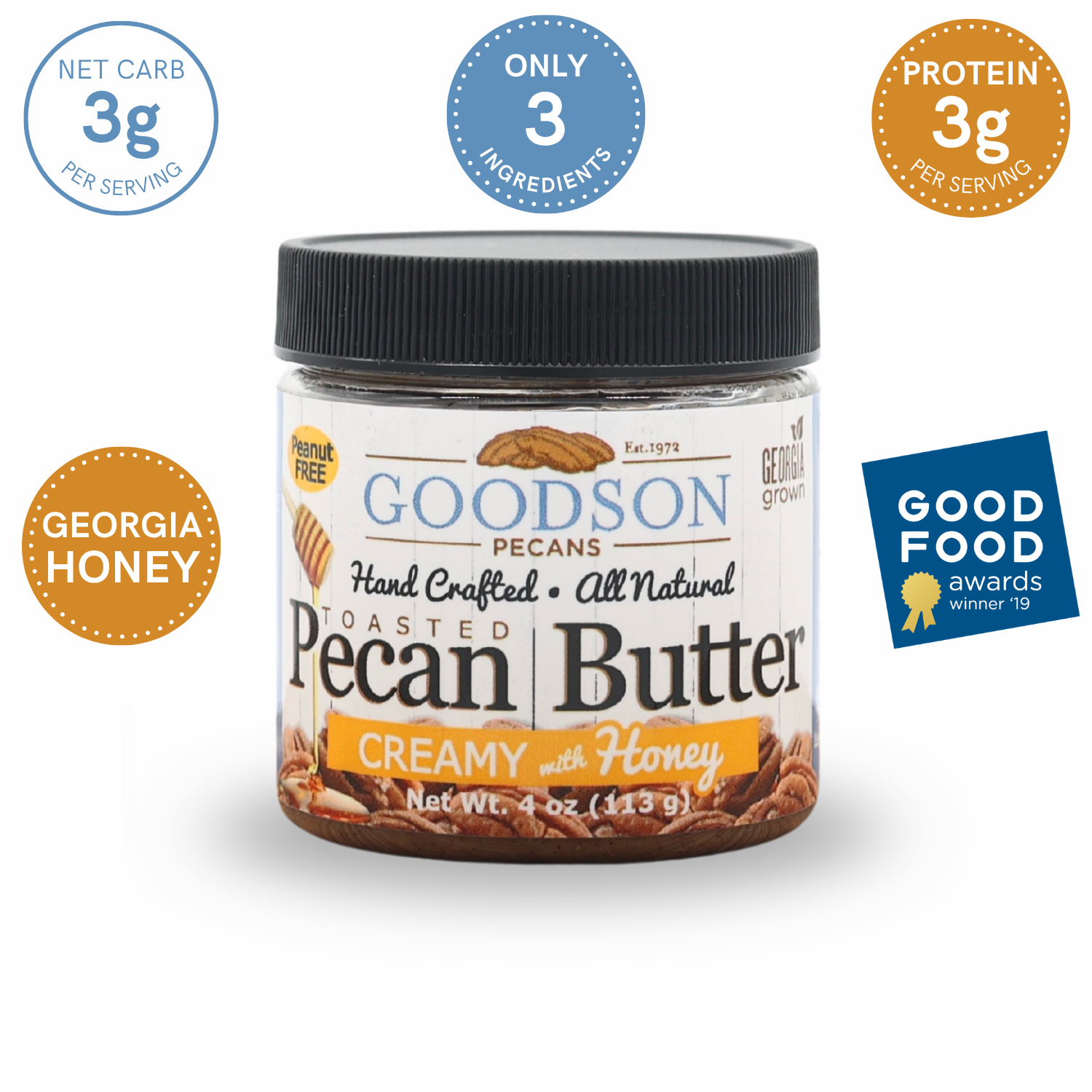 Creamy Pecan Butter with Honey