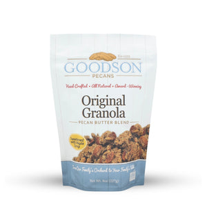 Goodson Pecans Original Granola 8oz packaging on a white background
